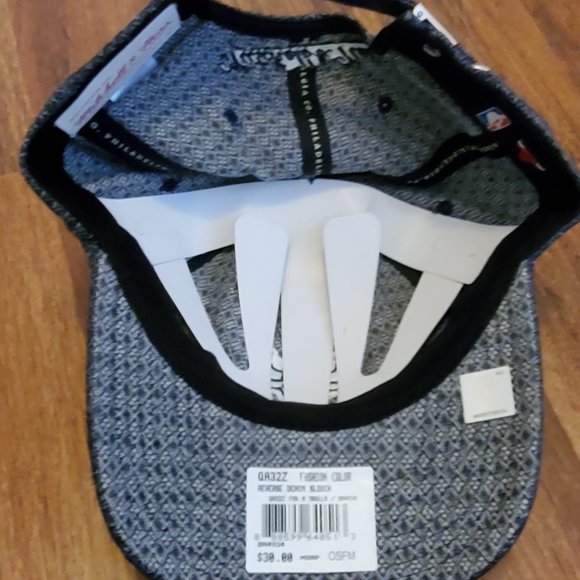 Mitchell & Ness Chicago Bulls Reverse Denim Slouch Strapback Dad Hat -NWT - Picture 7 of 9